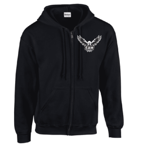 G186 Gildan Heavy Blend 8 oz., 50/50 Full-Zip Hooded Sweatshirt - Black