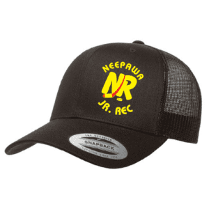 6606 Yupoong Adult Retro Trucker Cap - Black