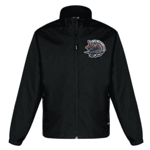 4170  Athletic Mesh Lined Track Jacket - Black