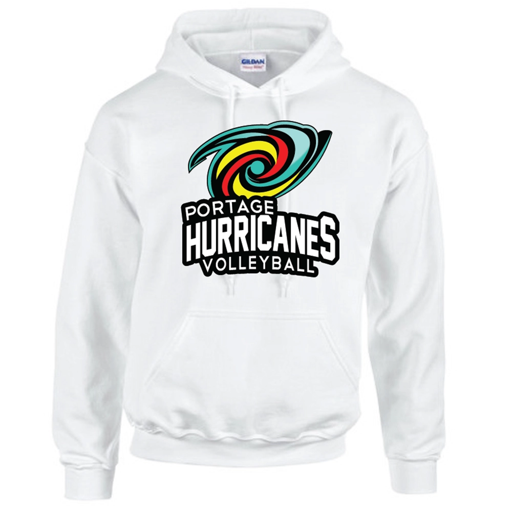 G185 Gildan Heavy Blend 8 oz., 50/50 Hooded Sweatshirt - White