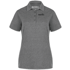 S05751 CSW Muskoka Trail Ladies' Fairway Poly/Cotton Polo - Melange Charcoal