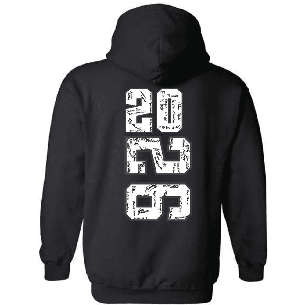 G185 Gildan Heavy Blend 8 oz., 50/50 Hooded Sweatshirt - Black - Image 2