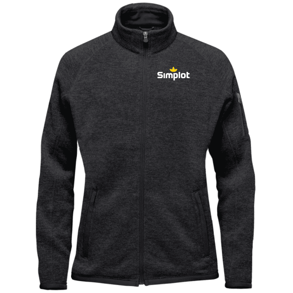 FHZ-1W Stormtech Women's Avalante Full Zip Fleece Jacket - Black Heather