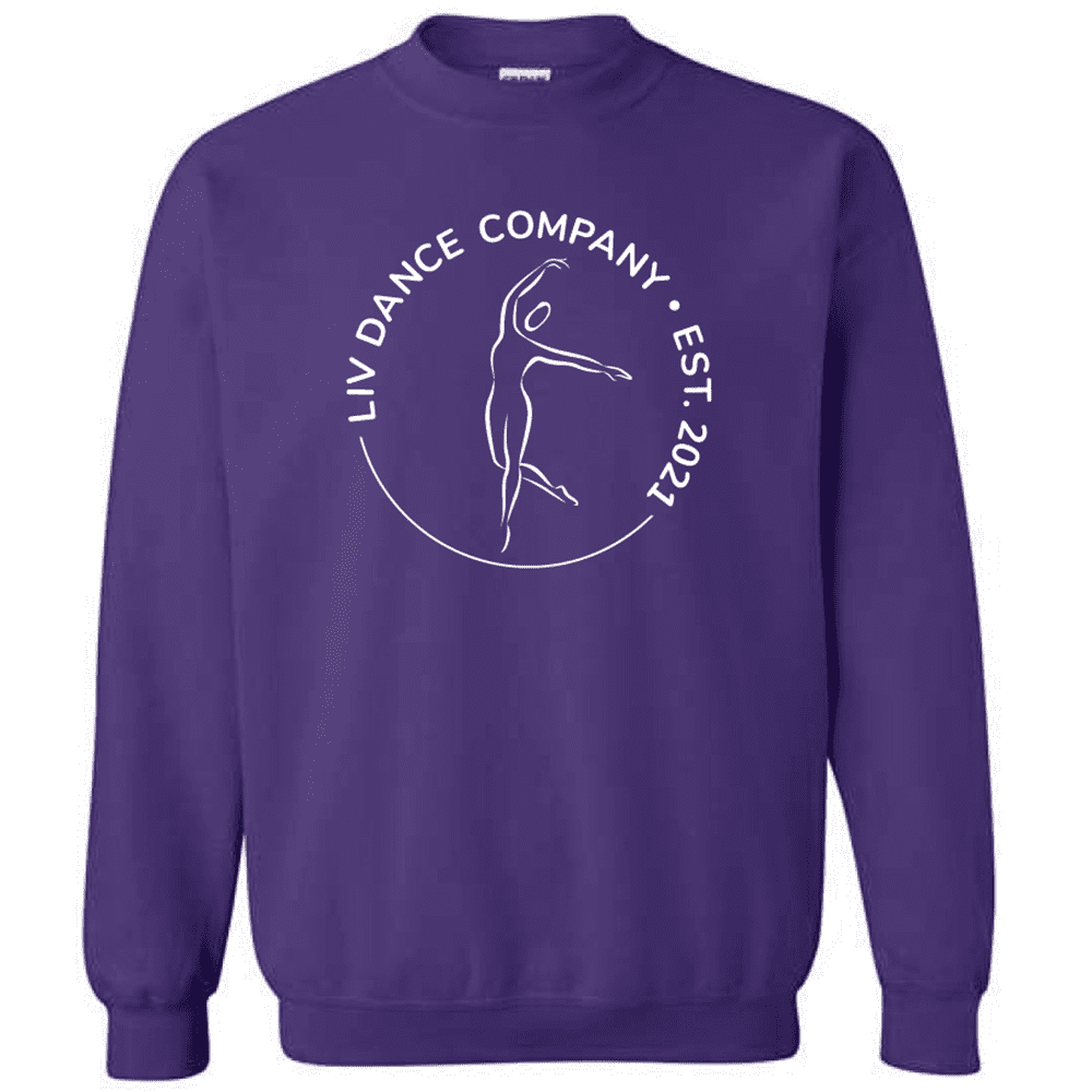 G180 Gildan Heavy Blend Fleece Crew Sweatshirt - Purple