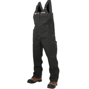 WB03 Tough Duck Insulated Duck Bib Overall - Black