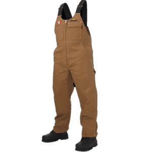 WB03 Tough Duck Insulated Duck Bib Overall - Brown